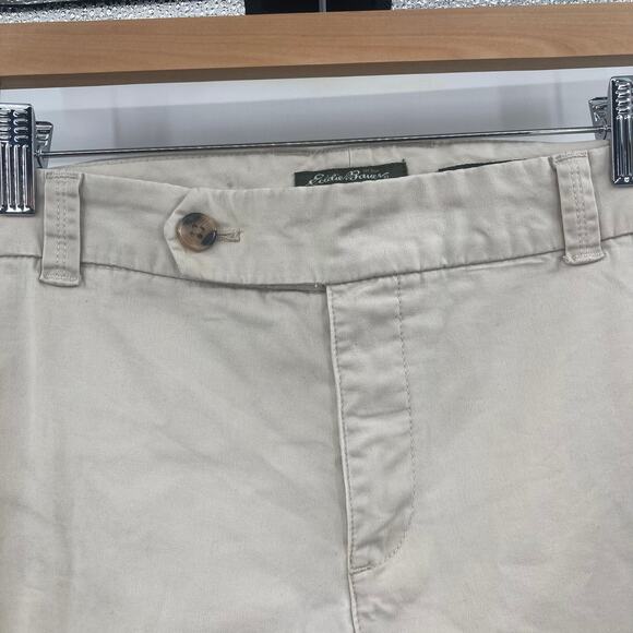 Eddie Bauer Mercer Fit Chino Khaki Pants Beige Cotton Stretch Women’s 14 - Picture 3 of 11